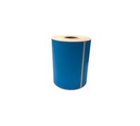 500 roll Coloured 4x3 inch Direct Thermal Labels 100mm x 76mm on a roll red Green Blue Pink Orange Yellow Blue White Postage Shipping Blank Labels 25mm core (Deep Blue)