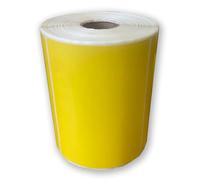 500 roll Coloured 4x3 inch Direct Thermal Labels 100mm x 76mm on a roll red Green Blue Pink Orange Yellow Blue White Postage Shipping Blank Labels 25mm core (Yellow)