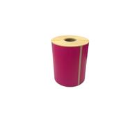 500 roll Coloured 4x3 inch Direct Thermal Labels 100mm x 76mm on a roll red Green Blue Pink Orange Yellow Blue White Postage Shipping Blank Labels 25mm core (Deep Pink)