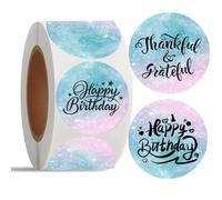 500 Round & Heart Thermal Stickers - Gradual Change Valentine’s Day Printer Label Stickers for Logo Design, Addressing Office Supplies, Business Shipping, Gift Packaging & Romantic Parcels (Round 1)