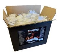 500 Samba Firestarters Firelighters Sachets - Odourless Burning & Easy to Light Instant Fire Starter Lighters - BBQs Barbecues Wood Burner Open Fire Wood-Fired Ovens Stoves Fireplaces - 1 x Box of 500