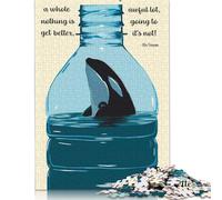 500 Save The Ocean Jigsaw Puzzles for Adults Teenager & Wooden Puzzles Family Games 500pcs (52x38cm)