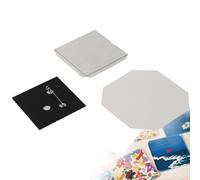 500 Sets DIY Square/Rectangle Photo Badge Button Press Machine Consumables,Photo Magnet Making Machine Consumables,Use In Refrigerators And Anywhere There Is Iron,Acrylic/Cardboard/Acrylic Pin
