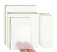 500 Sheets 4 Sizes Clear PET Self Adhesive Transparent Sticky Notes