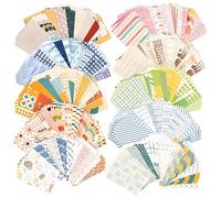 500 Sheets Scrapbook Paper - 55x83mm DIY Scrapbooking Supplies Aesthetic Stationery Sheet, Patterned Decoupage Paper Sheets for Journaling Decorative Junk Bullet Craft Kit
