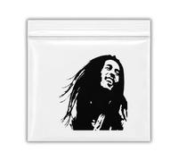 500 Small Bob Zip-seal Printed Clear Bag Resealable Polythene Baggies 50mm x 50mm (500)