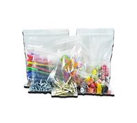 500 Small Clear Transparent Plastic Resealable Gripseal Grip Press Seal Lock Packing Packaging Storage Bags - Size 2.25 x 3" / 56 x 75mm