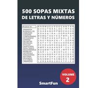 500 Sopas Mixtas - De Letras Y Números: Volume 2