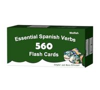 500+ Spanish Verbs Learning Flash Cards Flashcards for Beginners & Adult & Children 12+ (60 Essential Spanish Verbs + 60 Test Cards + 440 Basic) Tense Conjugation