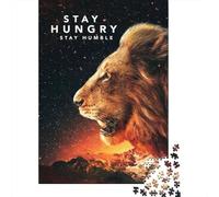 500 Stay Hungry Jigsaw Puzzles for Adults Teenager & Wooden Puzzles Family Games 500pcs (52x38cm)