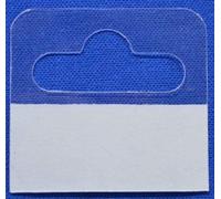 500 Sticky Euro Hook Slot Hang Hanging Retail Tabs 46mm x 43mm with Strong Adhesive