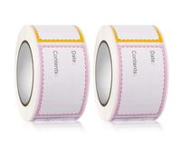 500 Sticky Labels Roll Freezer Food Labels On Roll for Office Kitchen Supermarket and Laboratory Fridge Jam Spice Jar