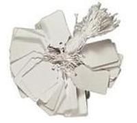 500 STRUNG HARDWARE LABELS TAGS WHITE 220GSM 37 X 24MM