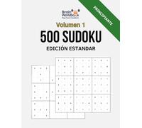 500 Sudoku Estándar - Nivel Principiante - Volumen 1: Formato Grande 8.5 x 11 (BrainWorkBook (Edición en Español))