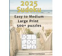 500+ Sudoku Puzzles: Large Print | 8.5 x 11 inches in size | Easy to Medium Difficulty Levels | .... Perfect gift or to bring for holidays or travel