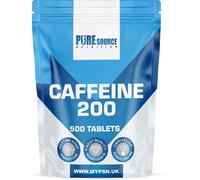 (500 Tablets) Caffeine Tablets 200mg Fat Burner Weight Loss PSN