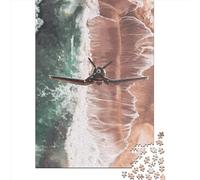 500-teiliges Flugzeug-Puzzle für Erwachsene, Holzpuzzle, bestes Geschenk für Freunde und Familie, 500 Teile (52 x 38 cm)