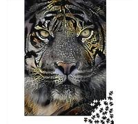 500-teiliges Tiger-Quadrat-Puzzle für Erwachsene & Lernspiel aus Holz, 500 Teile (52 x 38 cm)
