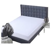 500 Thread Count 100% Pure 5 Star Hotel Quality Bedding Egyptian Cotton Luxurious Fitted Bedsheet With Extra Depth Of 40cm/16 inches (White, Super King: 183x198cm + 40cm Deep)