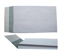 500 WHITE GUSSET SPINED PEEL + SEAL PAPER ENVELOPES MAILERS - OVERSIZED A4 C4 SIZE 250x350mm + 25mm SPINE 140GSM SELF SEALING BOOK DOCUMENT STORAGE OFFICE POSTAL PACKING POSTAGE PACKAGING STATIONERYY