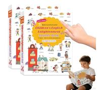 500-Word Audio Learning Book, English Words Sound Book for Kids Toddlers, 500+ Words Talking Interactive Audio Books for Early Learning English (2pcs)