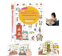 500-Word Audio Learning Book, English Words Sound Book for Toddlers 2-6 Years Old, Interactive Talking Books for Kids with 18 Themes & 500+ Words, Early Educational Toys for Boys & Girls