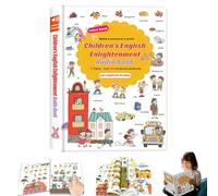 500-Word Audio Learning Book, English Words Sound Books, Interactive Audio Books, Learn 18 Daily Topics Vocabulary, 500+ Words Talking, Fun Early Learning English for Kids 2-6 Years Old 1pc