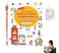 500-Word Audio Learning Book, Interactive English Words Sound Book, Learn 18 Daily Topics, Fun Audio Learning Toy, Talking Sound Book for Early Learning (1pcs)