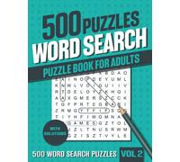 500 Word Search Puzzle Book for Adults: Very Big Word Find Puzzle Book for Adults, Seniors for Relaxing and Fun - Vol 2
