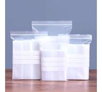 500 Write of Panel Plain Grip Seal Bags Big Medium Small Resealable Clear Plastic Bags Mini Ziplock Bags Little Plastic Bags Tiny Transparent Polythene Pouches For (4" x 5.5" (102mm x 140mm))