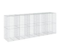(500 x 100 x 200 cm) vidaXL Gabion Basket with Cover Gabion Raised Bed Gabion Cage Galvanised Iron
