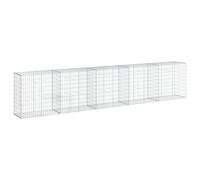 (500 x 50 x 100 cm) vidaXL Gabion Basket with Cover Gabion Raised Bed Gabion Cage Galvanised Iron