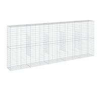(500 x 50 x 200 cm) vidaXL Gabion Basket with Cover Gabion Raised Bed Gabion Cage Galvanised Iron