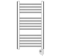500 x 800mm Chrome Electric Pre-Filled & Pre-Installed Heated Towel Rail