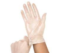 500 x Disposable Powder Free, Latex Free, Clear Vinyl Gloves Food, Medical Surgical for all purpose Clear, For Hair Dye Cleaning Food and Multi purpose
