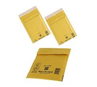 500 x Gold Bubble Lined Padded Small Postage Mail Lite Envelopes B/00 120x210mm