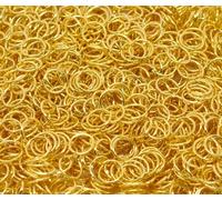 500 x Open Gold Plated 6mm Jump Rings for Jewellery Craft Making