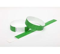500 x Tyvek Wristbands Waterproof, Tear-Resistant Event Wristbands for parties, events, festivals, crowd management - 3/4 inch 19 mm (Dark Green)