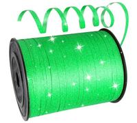 500 Yard Glitter Green Curling Ribbon for Gift Wrapping, 5mm Balloon String Shiny Curling Balloon Ribbon Gift Wrapping Ribbons for Crafting,Florist,Flower,Wedding Birthday Christmas Party Decorations