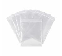 500pcs 8" x 11" Grip Seal Bags Clear Transparent Self Resealable Plastic Zip Lock for Kitchen Storage Jewellery Packaging Office Stationery Pouches