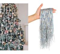 5000/12000 Strands Christmas Tinsel Icicles, Shiny Foil Fringes for Tree Decorations, Birthday, Wedding Party Hanging Decoration (Slivers, 12000PCS)