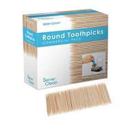 5000 Count White Birch Wood Double Point Toothpicks (NOT Bamboo)