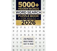 5000+ Hidden Words: Word Search Puzzle Book for Adults 2026: 250 Puzzles | Mixed Themes | Easy-to-read