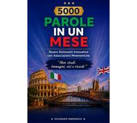 5000 Parole Inglesi in un Mese Dizionario Mnemonico: Impara l’Inglese 30 Volte Più Velocemente con il Metodo Visivo (Edizione Italiana)