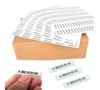 5000 PCS AM 58kHz Security Tags Soft Labels with Barcodes High Adhesion Security Labels Compatible with 58kHz EAS System