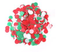5000 Pcs Christmas Round Confettis, 60g Red Green White Table Confetti Dots Tissue, Hand-Held Throwing Confetti for Valentine's Day Wedding Birthday Party Transparent Ball Filler Decoration