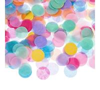5000 Pcs Multicolor Paper Confetti, Round 2.5cm Tissue Personalised Table Biodegradable Confetti for Birthday, Balloon, Anniversaries, Wedding Celebration, Festive Events, Party Decoration (50g)