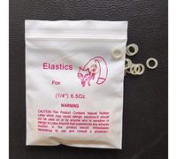 5000 pcs Orthodontic Elastic Rubber Bands Small Rubberbands Dreadlocks Hair Braids Fix Tooth Gap, Free Elastic Placer for Braces (6.5 oz, Fox 1/4 inch)