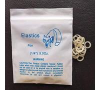 5000 pcs Orthodontic Elastic Rubber Bands Small Rubberbands Dreadlocks Hair Braids Fix Tooth Gap, Free Elastic Placer for Braces (5 oz, Fox 1/4 inch)
