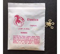 5000 pcs Orthodontic Elastic Rubber Bands Small Rubberbands Dreadlocks Hair Braids Fix Tooth Gap, Free Elastic Placer for Braces (6.5 oz, Chipmunk 1/8 inch)